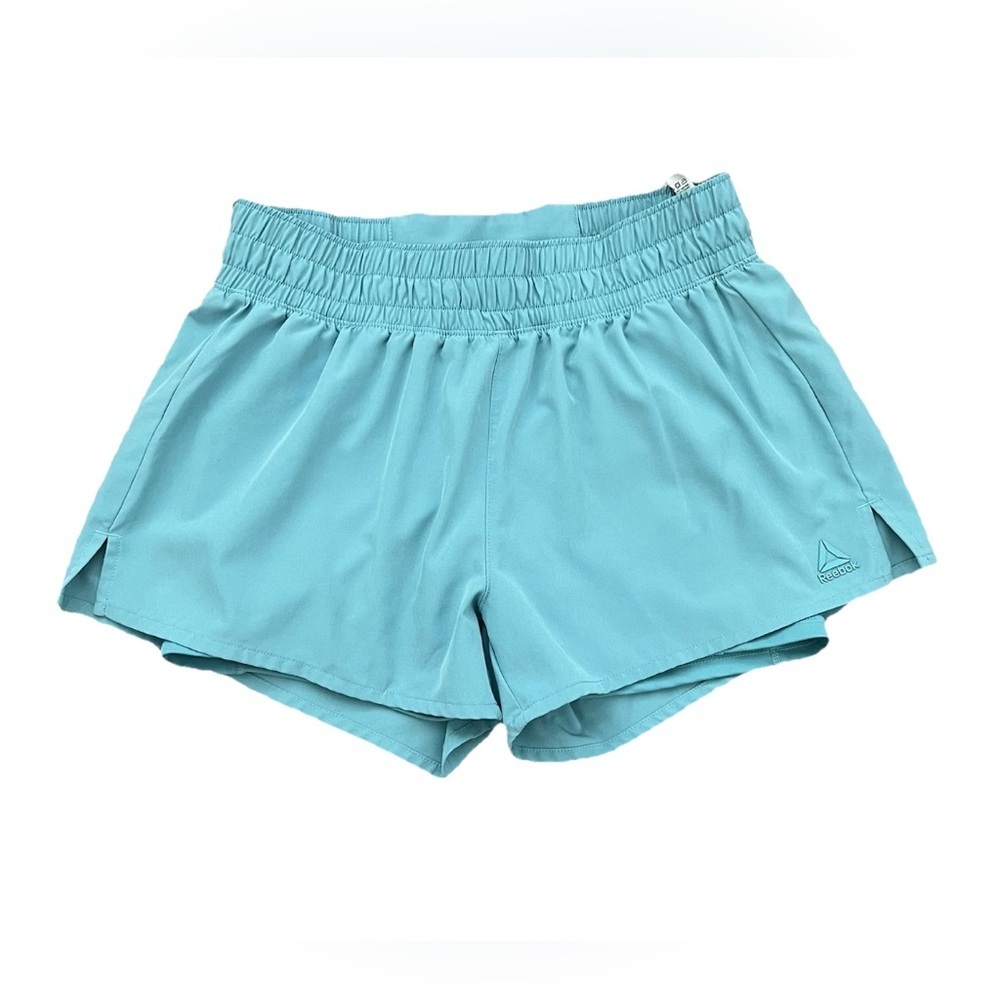Reebok Shorts, Underlining Shorts, Light Blue, Size Small (0727)